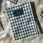 Gingham Blue Father's Day Card, thumbnail 3 of 8