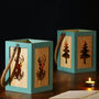Peppermint Wooden Candle Lantern, thumbnail 1 of 8