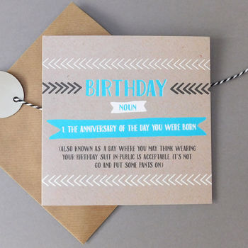 Funny Birthday Suit Card, 2 of 2