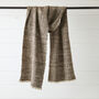 Fair Trade Woven Soft Yak Wool Raw Silk Unisex Scarf, thumbnail 9 of 11