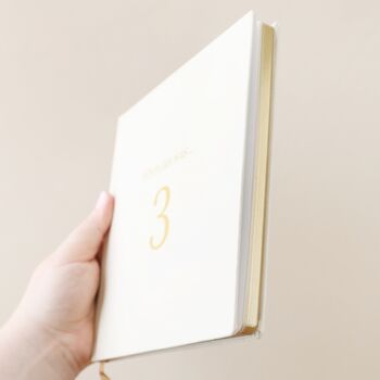 Personalised Age Square Linen Notebook, 5 of 6