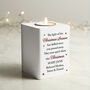 Personalised Christmas Memorial Tea Light Holder, thumbnail 2 of 2