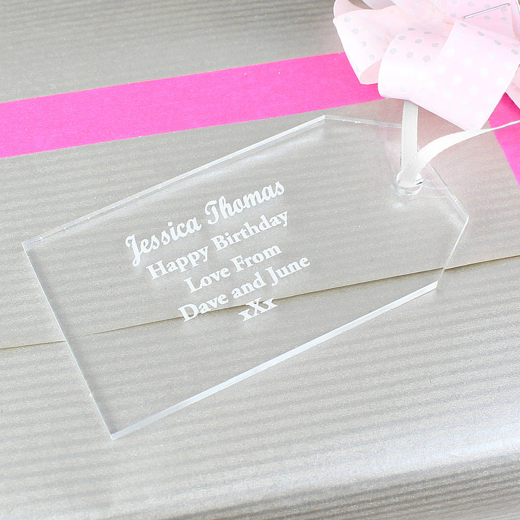 Personalised Keepsake Message Gift Tag By Chips & Sprinkles