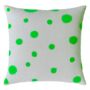 Hand Painted Sustainable Linen Cushion Polka Dot Print, thumbnail 7 of 12