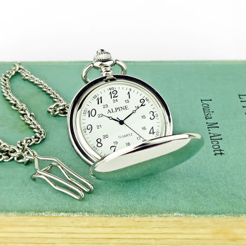 Personalised Pocket Watch With Engraved Initials, 2 of 4