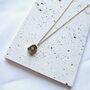 Gold Stainless Steel Rectangle Pendant Necklace, thumbnail 2 of 3