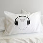Headphones Pillowcase For Music Lovers Headcase Range, thumbnail 1 of 12