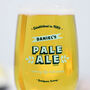 Personalised Pale Ale Stemmed Beer Glass, thumbnail 2 of 7