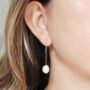 Pearl Drop Earrings, thumbnail 3 of 4