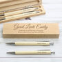 Personalised Message Wooden Pen And Pencil Box Set, thumbnail 5 of 10
