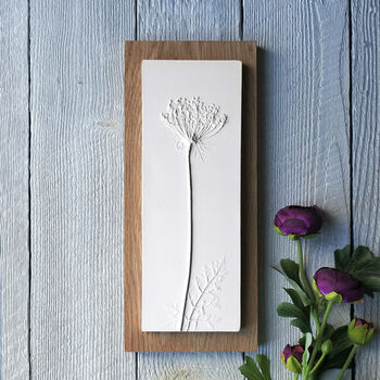 Queen Anne's Lace No.Three Plaster Cast Plaque, 5 of 7