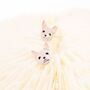 Cute French Bulldog Stud Earrings In Sterling Silver, thumbnail 1 of 10