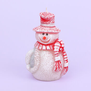G Decor Festive Jolly Snowman Candle, 2 of 3