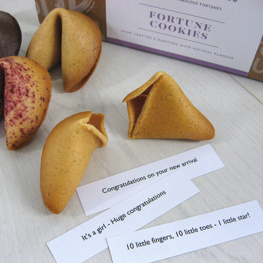 Six New Baby Fortune Cookies By Cracking Cookies | notonthehighstreet.com