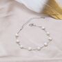 Freshwater Pearl Bracelet In Sterling Silver, thumbnail 2 of 12