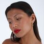 Petal Hoops Large In Gold Vermeil, thumbnail 5 of 6