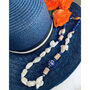 Baroque Pearls, Lapis Lazuli, Chalcedony Necklace, thumbnail 1 of 2