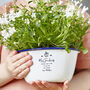 Enamel Planter Personalised Teacher Gift, thumbnail 1 of 4