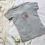 Flower Head Line Drawing T Shirt, thumbnail 3 of 4