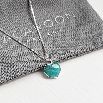 Amazonite Heart Gemstone Necklace, 2 of 5