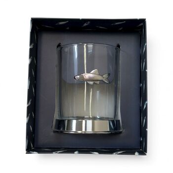 Personalised Glass With Fish Motif And Engraved Collar, 6 of 10