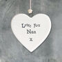 Love You Nan Mini Porcelain Hanger, thumbnail 4 of 5