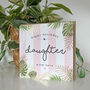 Palm Leaf Daughter Birthday Card, thumbnail 3 of 3