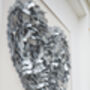 Framed Silver Wedding Anniversary Butterfly Heart Artwork, thumbnail 3 of 4