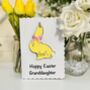 Personalised Easter Bunny Card Granddaughter Grandson, thumbnail 7 of 7