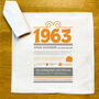 Personalised 60th Birthday 1963 Handkerchief Pair, thumbnail 7 of 12