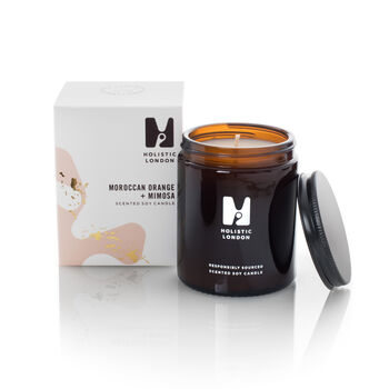 Scented Soy Candle Orange Blossom + Mimosa, 2 of 7