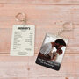 Personalised Metal Photo Funny Keyring For Dad, thumbnail 3 of 6