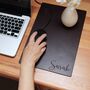 Personalised Premium Leather Mouse Pad, Initials, Name, thumbnail 10 of 11