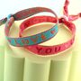 Festival Ribbon Slogan Bracelets, thumbnail 5 of 7