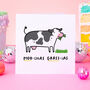 Moo Chas Grass Ias Thank You Card, thumbnail 1 of 2