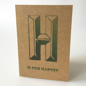 Personalised Initial Birthday Card, 4 of 4