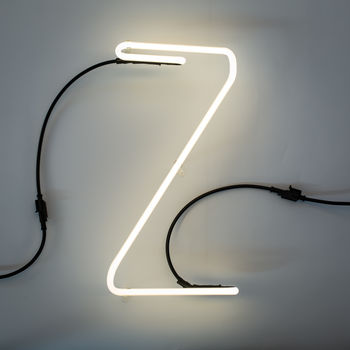 Personalised Skinny Neon Letter Lights, 6 of 6