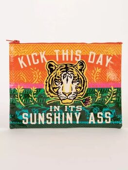 'Kick This Day In It's Sunshiny Ass' Zipper Pouch, 2 of 3