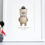 Personalised Children's London Gent Bear Picture, thumbnail 3 of 8