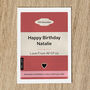 Personalised Birthday Card For Her Paperback Book Cover, thumbnail 3 of 7