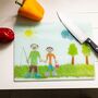 Personalised Grandma Childs Drawing Chopping Board, thumbnail 5 of 8