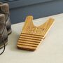 Personalised Solid Oak Boot Jack – Practical Gift For Walkers, thumbnail 1 of 9