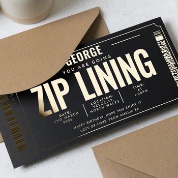 Personalised Zip Lining Birthday Gift Voucher, 5 of 9