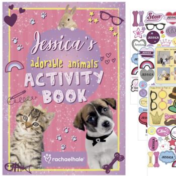 Personalised Animals Activity Book With Stickers, 10 of 10