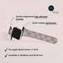 Purple Wavy Check Vegan Leather Apple Watch Band, thumbnail 5 of 6