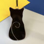 Handmade Glass Cat Hanging Decoration, thumbnail 3 of 4