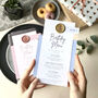 Birthday Menu With Place Card And Fun Quiz Card, thumbnail 1 of 11