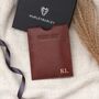 Personalised Antiqued Leather Passport Slot Holder, thumbnail 1 of 4