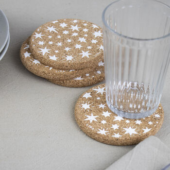 Cork Placemats And Coasters | Star, 6 of 11