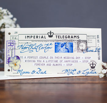 Wedding And Engagement Card Telegram, 3 of 12